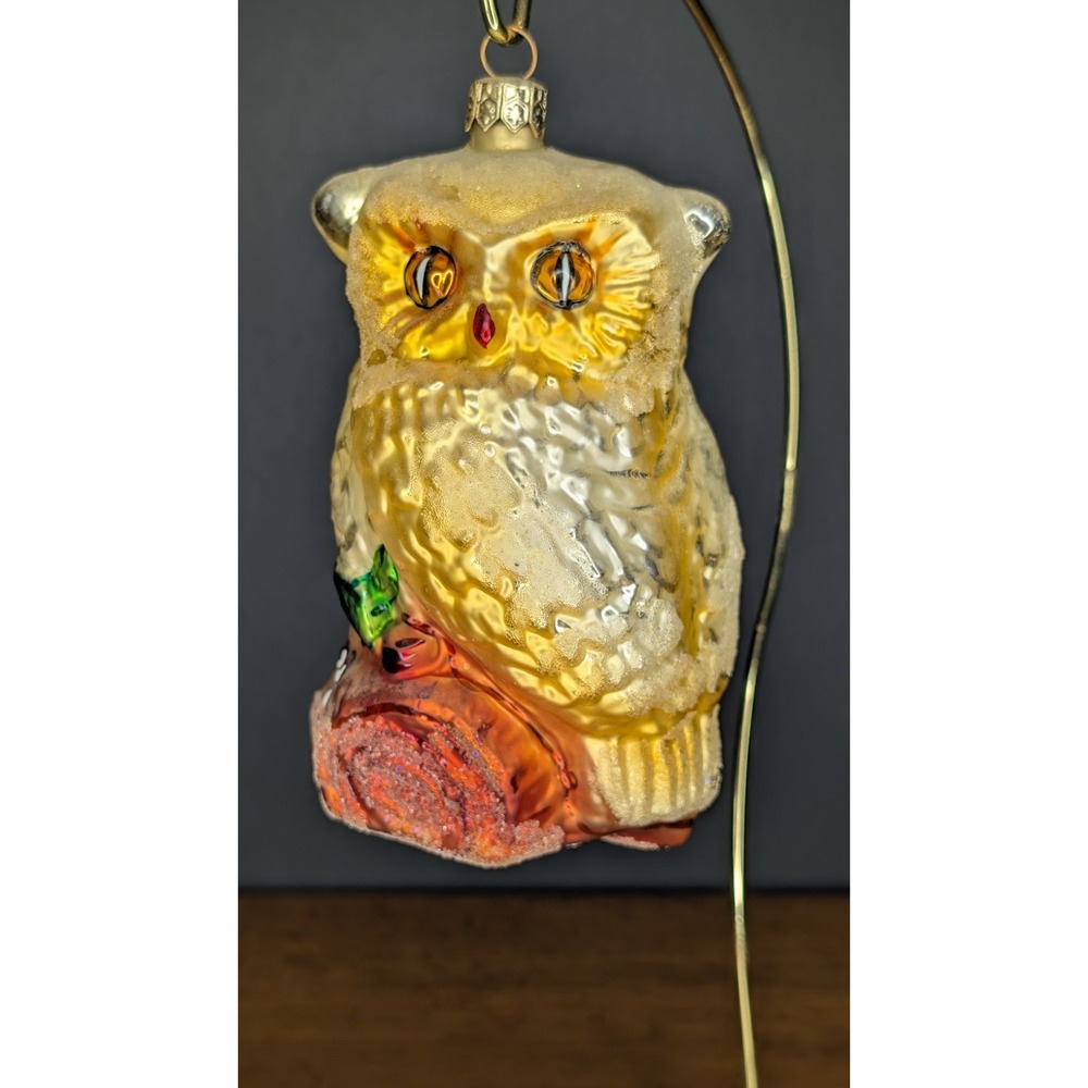 Christopher Radko 97-224-0 "Snowy Owl" 1997 Fall Holiday Ornament